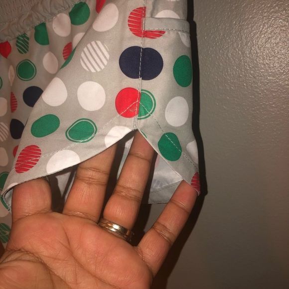 Oakley Women's Polka Dot Shorts - White, Red, Blue - Picture 7 of 8